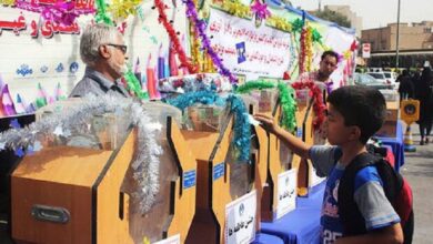 نواخته شدن زنگ جشن عاطفه‌ها مازندران در مدرسه شاهد ساری