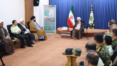 دیدار آیت‌الله محمدی‌لائینی با فرماندهان انتظامی مازندران